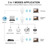 WiFi Amplifier Extender Powerful Repeater for Home Repeater Range Signal Extender Internal Enhancer 5Ghz + Bluetooth USB 5.0 Transmitter Extension Extend Fiber Mesh Dual-Band 1200Mbps - Image 4