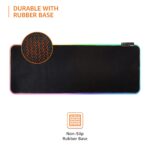 amazon basics RGB Light Gaming Mouse Pad Desk Mat for Computer Laptop | Stitched Embroidery Edges | Non-Slip Rubber Base | Extended Keyboard Mouse Pad for Office & Home (795mm x 298mm x 3.45mm) - Image 4