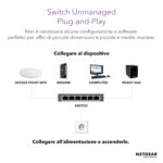 NETGEAR 24-Port Unmanaged Gigabit Ethernet Switch (GS324) - Desktop, Wall or Rack Mount, Quiet Operation - Image 4