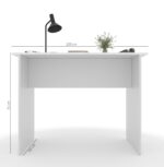 75cm Height Engineered Wood Ergonomic Prime Desk for Home, Office | Modern Computer Laptop Desk, Gaming Setup, Work from Home, Hostel, Reception, Counter Table | Easy DIY Assembly- White - Image 3