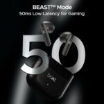 Boat Airdopes 91 Prime, 45HRS Battery, 13mm Drivers, Metallic Finish, Low Latency,ENx Tech, Fast Charge, v5.3 Bluetooth TWS in Ear Earbuds Wireless Earphones with mic (Midnight Black) - Image 4