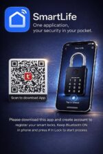 Smart Lock Fingerprint & Password Padlock | 5-Way Unlock | Lock for Gym, Office, Home, Luggage, Gate – Waterproof & Long Battery Life - Image 4