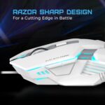 EvoFox Starter Series Spectre USB Wired Gaming Mouse with Upto 3600 DPI Gaming Sensor | 6 Buttons Design | Upto 7 Million Clicks | 7 Colours Rainbow Lighting | 1.5m Braided Cable (White) - Image 3