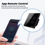 Ledgebit Smart Home Touch Wi-Fi Light Switch – 4 Gang, Voice Control with Alexa & Google Assistant, Black - Image 4