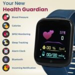 Bouncefit M I D116 Fitness Band Smart Watch for Men, Women, Boys, Girls, Kids – Single Touch Interface, Water Resistant, Workout Modes, Quick Charge Sports Smartwatch – Blue - Image 4