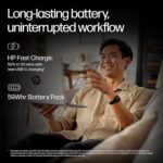 HP Smartchoice OmniBook 5 (Previously Pavilion) 50 TOPS, AMD Ryzen AI 7 350 (16GB LPDDR5X, 512GB SSD) WUXGA 2K, Touch, 16''/40.6cm, Win11,Office24, Silver, 1.8kg, ag1048au, Next-Gen AI Copilot+ Laptop - Image 4