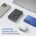 Pebble Rapid MagPro 10000mAh Power Bank | 15W Wireless & 22.5W Wired Fast Charging | Magnetic Snap | Digital Display | MagSafe Compatible | Kickstand | Compact & Lightweight - Image 4