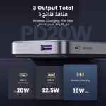 UGREEN PB206 Nexode Wireless Power Bank, 10000 mAh Magnetic Power Bank with USB-C Fast Charging Function, Wireless External Battery with Stand, Compatible with iPhone - Image 4