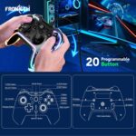FRONTECH Fire Wired Gaming Pad with USB Type-C | Dual Vibration Motors | RGB Lighting |Trigger Button|Compatible with PS3, PC & Android TV (GP-0001, Black) - Image 4