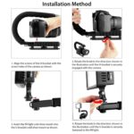Hanumex Universal C-Shape Stabilizer Bracket – Low Angle Camera Rig for DSLR Video Shooting, Handheld Grip Support for Professional Vlogging & Filmmaking - Image 4