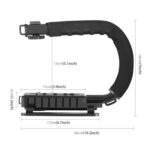 Hanumex Universal C-Shape Stabilizer Bracket – Low Angle Camera Rig for DSLR Video Shooting, Handheld Grip Support for Professional Vlogging & Filmmaking - Image 5