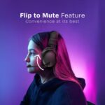 Kreo Beluga V2 Wired Gaming Headphone with Flip to Mute Mic, 50mm Oraphene Drivers, 3.5mm Jack, Memory Foam Earpads, Lightweight Aluminum Build and Compatible with PC, PlayStation, Mobile. - Image 5
