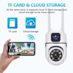 Maizic Smarthome 5+5 MP Dual Lens Mini Ptz CCTV Camera 360 Degree Security WiFi Camera, Pan & Tilt, Color Night Vision 20M, Human Detection, Smart Motion Tracking, 2-Way Talk - Image 5