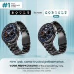 GOBOULT Newly Launched Pyro Smartwatch 1.43'' AMOLED Screen, BT Calling 5.3, 600 Nits Brightness, IP68, 150+ Watchfaces, 120+ Sports Modes, AI Voice Assistant, SpO2 Monitoring (Charcoal Black) - Image 3