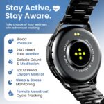 GOBOULT Newly Launched Pyro Smartwatch 1.43'' AMOLED Screen, BT Calling 5.3, 600 Nits Brightness, IP68, 150+ Watchfaces, 120+ Sports Modes, AI Voice Assistant, SpO2 Monitoring (Charcoal Black) - Image 6