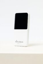 Fire Beat 10000mAh Power Bank, Fast Charging Universal Portable Charger, Dual USB Output, Compact External Battery for iPhone, Android & All Devices (White) - Image 3