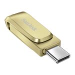 SanDisk Ultra Dual Drive Luxe Type-C 128GB, OTG, Upto 400MB/Susb3.2_gen_1, Pendrive, Gold, 5Y Warranty (SDDDC4-128G-I35GD) - Image 3