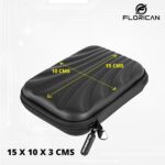 FLORICAN Shockproof EVA Hard Disk Case for All 2.5" Hard Disks/Travel Friendly Case (Black) - Image 4