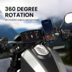 Portronics Mobike 4 Bike Phone Mount with 360° Rotational, Strong Hold for Bicycle, Motorcycle Compatible with 4.7 to 6.8 inch Devices(Black) - Image 4