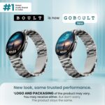 GOBOULT Dire Smartwatch: 1.38'' 2.5D Curved HD Display, BT Calling, 500 Nits Brightness, IP67, 250+ Watchfaces, 120+ Sports Modes, AI Voice Assistant, SpO2 Monitoring (Silver) - Image 3