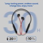 OnePlus Compatible JO25 Wireless Neckband – Bass Boost Bluetooth Earphones with Noise Cancelling Mic, Dual Pairing & 30H Backup for OnePlus Nord Series - Image 5