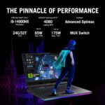 ASUS ROG Strix Scar 16 (2024), Gaming Laptop, Intel Core i9 14900HX 14th Gen, 16"(40.64cm) 2.5K QHD+240Hz (32GB DDR5/2TB SSD/12GB RTX 4080/Win11/Per-Key RGB/90WHr/Black/2.65Kg),G634JZR-CM932WS - Image 3