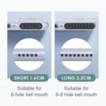 Mobile Battery Speaker Mic Ear Piece Dust Protector Phone Net Stickers for Android,Tablets,iPhone & iPads Smartphones Mesh Anti Dust Proof Adhesive Stickers + Free Tweezer + Wipes ((Short 10 Pcs)) - Image 4