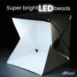 HIFFIN Foldable Light Box 23cm Portable Light Room with 2 Color Photography Backdrop Photo Studio | Mini Shooting Tent for Photography Backdrop Mini Cube Box Lighting Tent Kit - Image 4