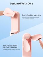 Handheld Mini Fan, 3 IN 1 USB Rechargeable Portable Fan [12-19 Working Hours] with Power Bank, Flashlight, Pocket Design for Travel/Summer/Concerts/Lash, Gifts for Women (3 in 1 Fan) - Image 5