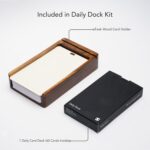 The Daily Dock Kit - Wooden Index Card Stand with 60 To-Do List Cards (3x5) | Desk Task Cards Planner, Daily Goal Checklist & Office Productivity Organizer - Image 3
