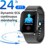 Digital Health Monitoring Fitness Smartwatch EP03 | 1.83” Full HD Display, Blood Glucose & Body Temperature Monitor, Bluetooth Calling, ECG, Heart Rate & SPO₂ Tracker, AI Voice Assistant - Image 3