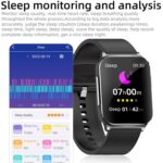 Digital Health Monitoring Fitness Smartwatch EP03 | 1.83” Full HD Display, Blood Glucose & Body Temperature Monitor, Bluetooth Calling, ECG, Heart Rate & SPO₂ Tracker, AI Voice Assistant - Image 4