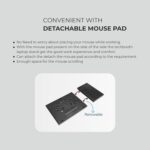 JD FRESH Adjustable Multi-Angle Portable Laptop Stand for Desk with Mobile with Detachable Mouse pad, Laptop raisers Computer Accessories Laptop Holder for Desk Use - Image 4