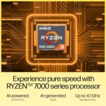 HP 15, AMD Ryzen 3 7320U (8GB DDR4 fc0026au, Backlit Keyboard Laptop - Image 3