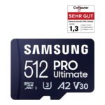 SAMSUNG PRO Ultimate microSD Memory Card + Adapter, 512GB microSDXC, Up to 200 MB/s, 4K UHD, UHS-I, Class 10, U3,V30, A2 for Action Camera, Drone, Gaming, Phones, Tablets, MB-MY512SA/WW - Image 3