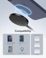 ESR Magsafe Charger for iPhone, Wireless Charger Compatible with iPhone 17/16/15/14/13/12 Series, AirPods 4/3/AirPods Pro, Black - Image 4