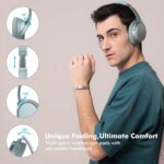Srhythm NC25 Wireless Headphones Bluetooth 5.3,Lightweight Noise Cancelling Headset Over-Ear with Low Latency,Green - Image 7