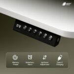 Green Soul Imperium Neo Smart Height Adjustable Table for Office Work | Sit Stand Desk with Integrated Charging | Advance Memory Preset | 3 Year Warranty | (White,1000 x 600 Top) - Image 4