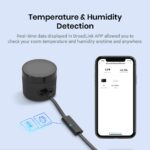 Broadlink RM4 Mini Smart Remote And Sensor Cable Set RM4 Mini S, Universal IR Remote Control Hub With Temperature Humidity Monitor USB Cable, Compatible With Alexa, Google Home, IFTTT, Black - Image 3