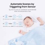 Broadlink RM4 Mini Smart Remote And Sensor Cable Set RM4 Mini S, Universal IR Remote Control Hub With Temperature Humidity Monitor USB Cable, Compatible With Alexa, Google Home, IFTTT, Black - Image 4