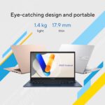 ASUS Vivobook 14, (i5 14th Gen) Intel Core 5 120U, Thin & Light Laptop(16GB RAM/512GB SSD/FHD/14/60Hz/Fingerprint Reader/M365 Basic (1Year)*/Office Home 2024/Silver/1.4 Kg) X1404VAP-EB541WS - Image 4