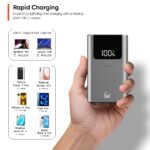 Vanguard Mini 45W Fast Charging 10000mAh Power Bank, USB-C PD 45W and QC 4.0+,USB-A QC 3.0 with Digital Display, Slim and Portable Design(45W, Silver) - Image 4
