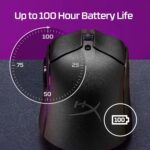 HyperX Pulsefire Haste 2 Wireless Gaming Mouse Ultra Lightweight, 61g, 100 Hour Battery Life, 2.4Ghz Wireless, Up to 26000 DPI - White (6N0A9AA) - Image 3