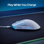 HyperX Pulsefire Haste 2 Wireless Gaming Mouse Ultra Lightweight, 61g, 100 Hour Battery Life, 2.4Ghz Wireless, Up to 26000 DPI - White (6N0A9AA) - Image 4