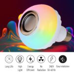 Gesto 12W Bluetooth 5.0 Music LED Bulb with Speaker | RGB Color Changing B22 Bulb with Remote | 16 Colors, Bright LED Light, Mood Lighting for Bedroom, Living Room & Home Parties - Image 3