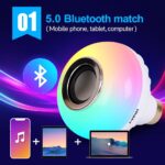 Gesto 12W Bluetooth 5.0 Music LED Bulb with Speaker | RGB Color Changing B22 Bulb with Remote | 16 Colors, Bright LED Light, Mood Lighting for Bedroom, Living Room & Home Parties - Image 4