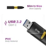 EVM EnX 64GB USB 3.2 Gen 1 Flash Drive – Upto 120MB/s Read, High-Speed Pen Drive for Laptop, Desktop & Smart TV, Durable Metal Body with Key Loop, Compact Design, 10-Year Warranty (ENX/64GB) - Image 4