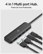 Spigen ArcDock 4-in-1 3.2 Gen 1, Type-C Hub with Multi Port (2 x USB-A 5Gbps, 2 x USB-C 5Gbps) for MacBook Air/Pro M1/M2/M3 and Laptops - Black - Image 3