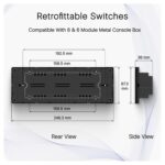 Iotics Smart Wifi Switch Board: 8 x Switch Module. Touch Control, Remote, App Control. Voice Control with Alexa & Assistant. Smart Touch Switch Board For Home Automation (Grey), 240 Volts - Image 5