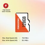 Manomay 128 GB Micro SD Memory Card, High Speed Storage Card for Smartphones, Tablets, Cameras (128, GB) - Image 3